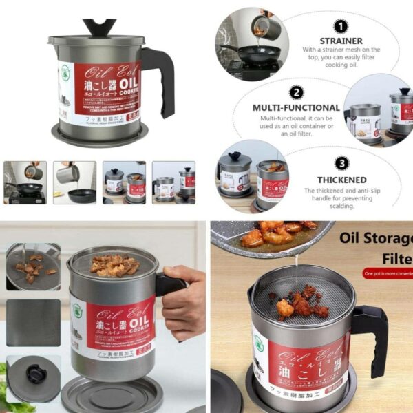 Kitchen Oil Filter Pot