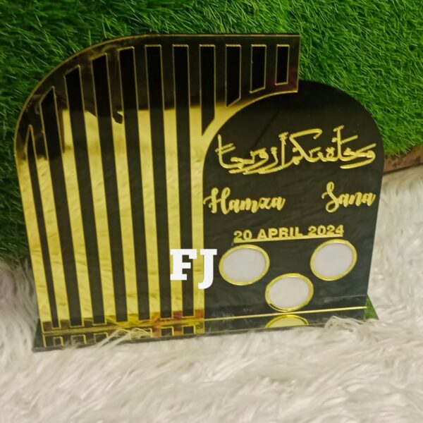 Acrylic Wedding Plate