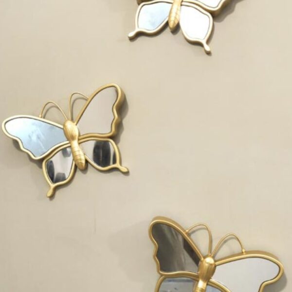 3pc butterfly decor only black