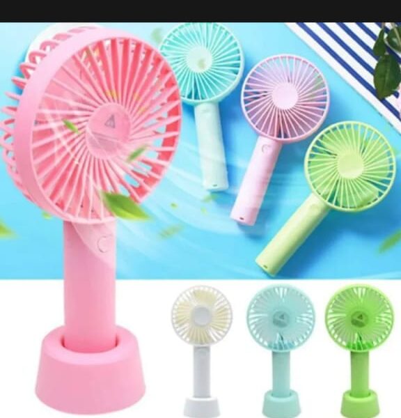 Rechargeable Handheld Cute Fan Adjustable Speed Level