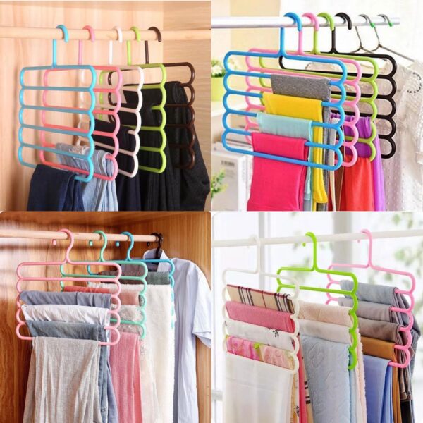 5 Layer Colorful Hanger  Random Colours
