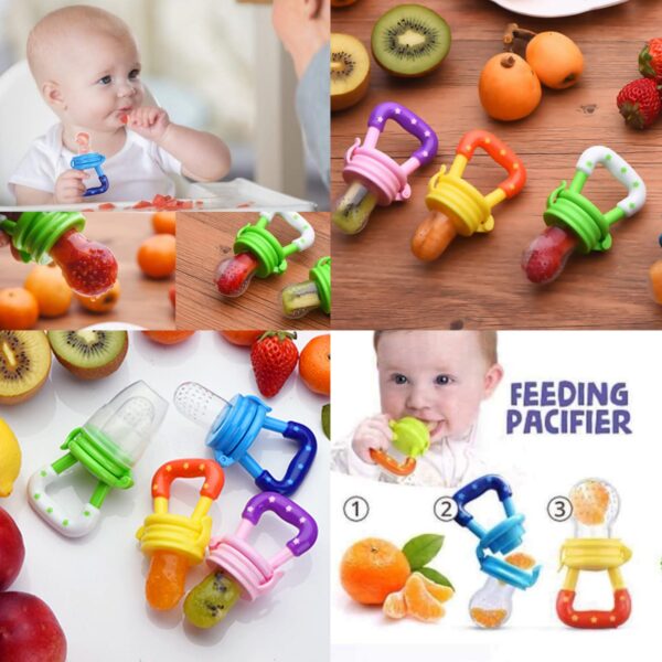 Fruit Pacifier with Fresh Fruit / Food Baby Feeding /Soother/ Fruit Teether