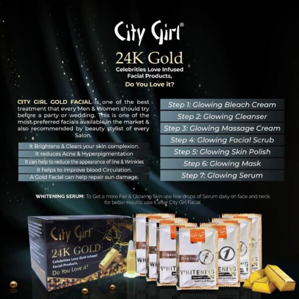 City Girl 24k Gold 6in1 Facial KIT