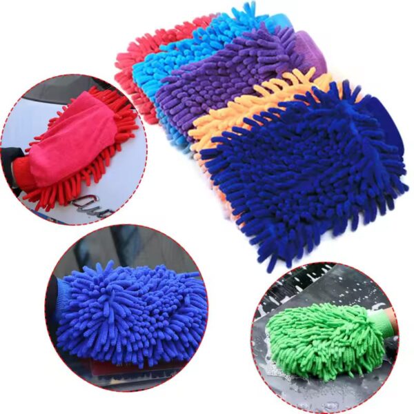 One Sided Microfiber Wash Mitt for Car Cleaning Mitts