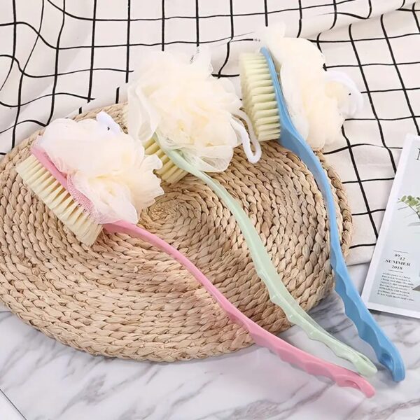 New 2 in 1 Long Handle Bath Body Brush
