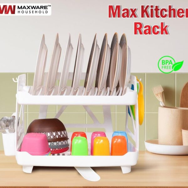 Multi Purpose Plastic Max Kitchen Plate Stand