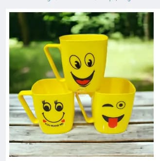 Plastic Emoji Kids Water Mug Random Emoji