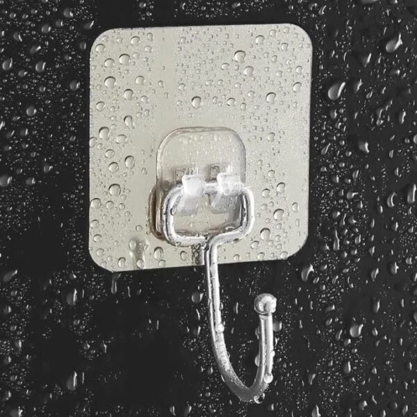 Heavy Duty Large Adhesive Wall Hooks PVC for Hanging .. Pack of 10 High Quality