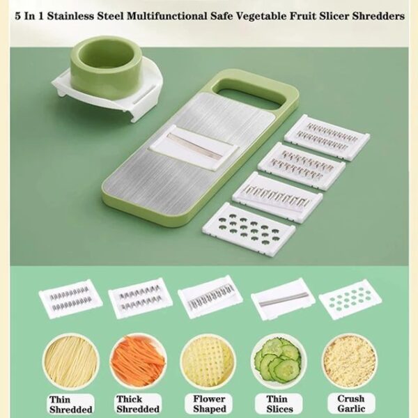 5 in 1 Manual Grater & Slicer