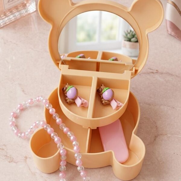 Bear Mirror Jewelry Box Set
