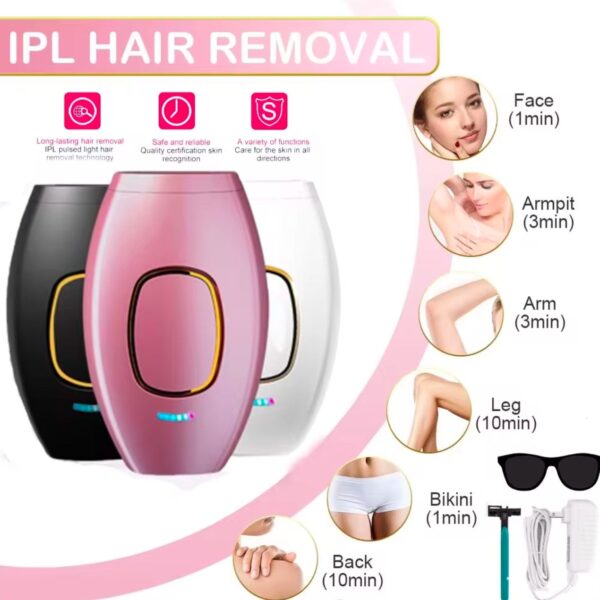 IPL Permanent Laser Hair Removal Handheld Device Kit