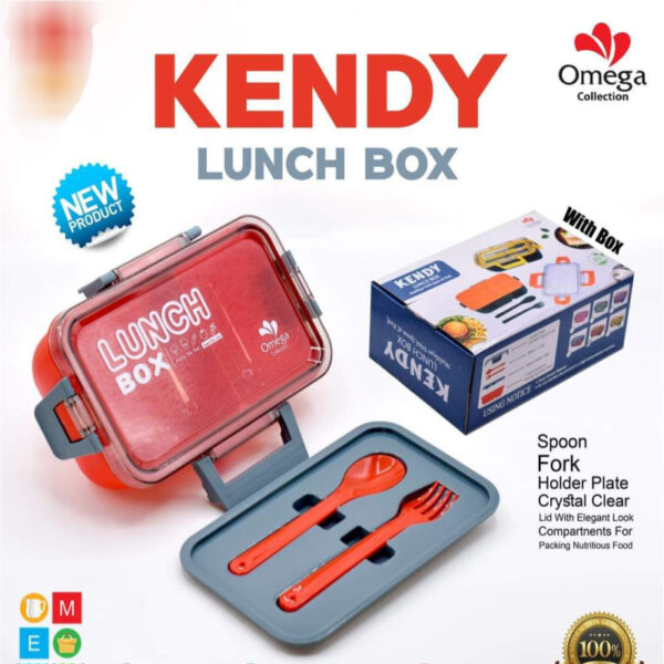 Kendy Kids Lunch Box with Spoon Leak-Proof BPA-Free Food Container