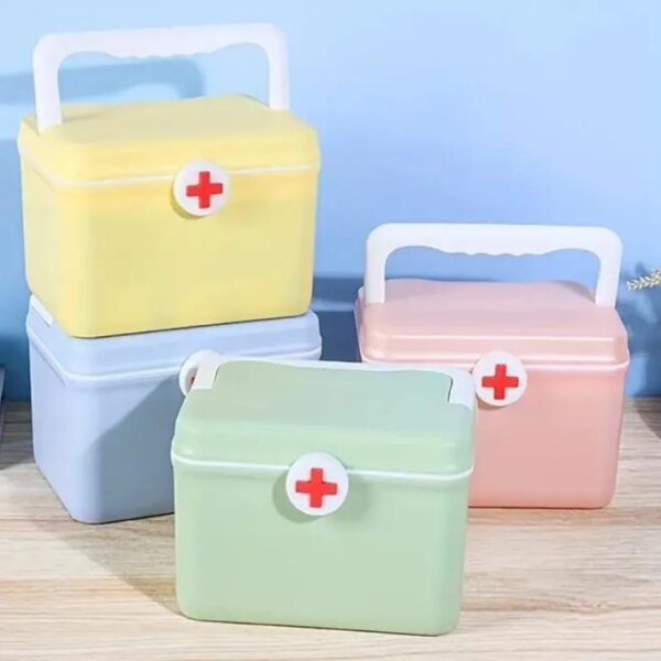 Plastic Medicine Storage Box Organizer First Aid Kit