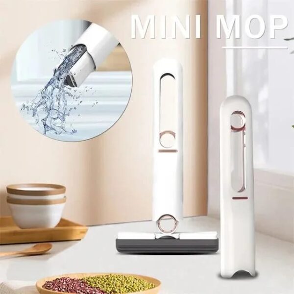 Portable Mini Mop Self Squeeze Compact Cleaning Mop