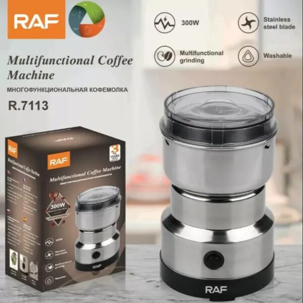 RAF Mini Electric Grinder Stainless Steel Coffee & Spice Grinder Machine