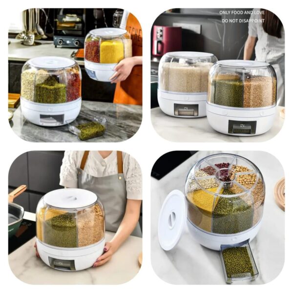 Revolving 6 in 1 Cereal Dispenser