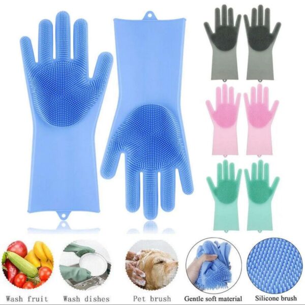 Silicon Washing Gloves