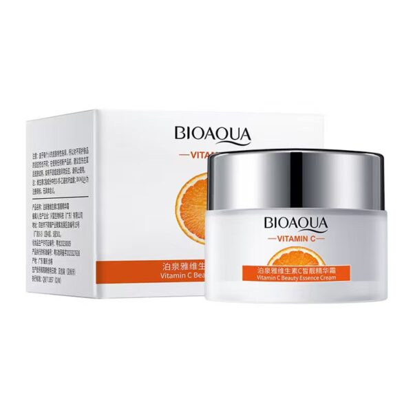 BIOAQUA Vitamin C Beauty Essence Cream 50g – Brightening & Moisturizing Face Cream