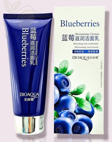 BIOAQUA Blueberries Moisturizing Cleanser 100g – Hydrating & Gentle Face Wash