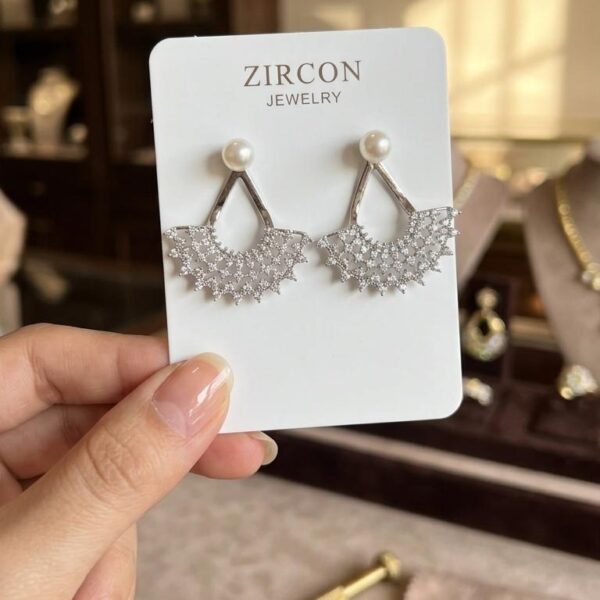 Silver Zircon Earrings